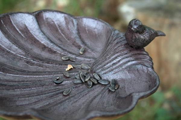 Fontánka s pitnou vodou pre vtáky liatinová 22x25cm