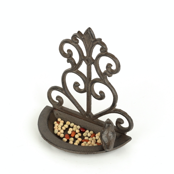 Pítko pre vtáky liatinové na stenu vtáčik