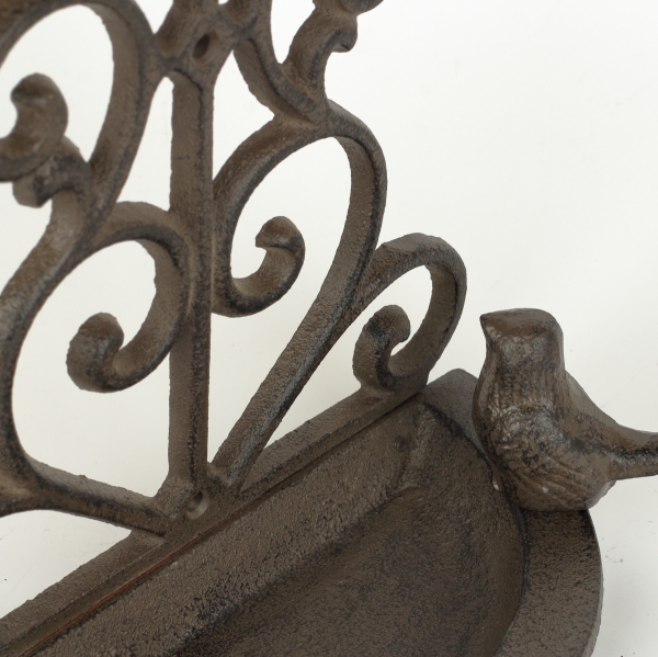 Pítko pre vtáky liatinové na stenu vtáčik