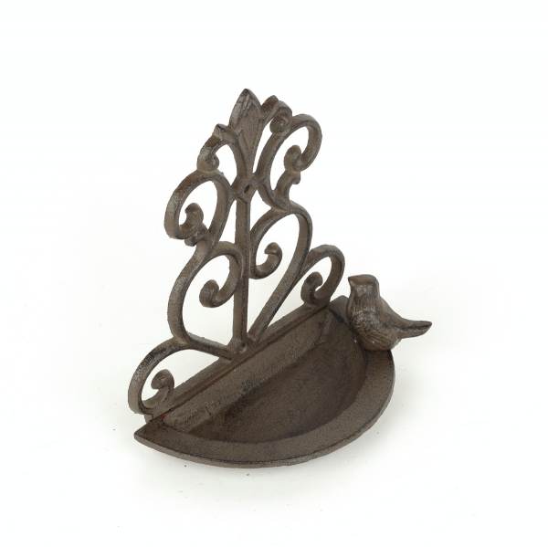 Pítko pre vtáky liatinové na stenu vtáčik