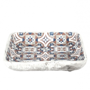 Fontánka s pitnou vodou pre vtáky Portugal 27 x 27 x 5,7 cm betón