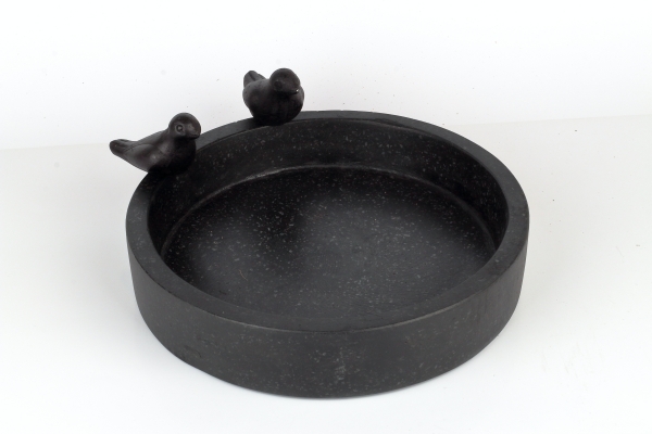 Pítko pre vonkajšie vtáky granitové čierne 30,1cm