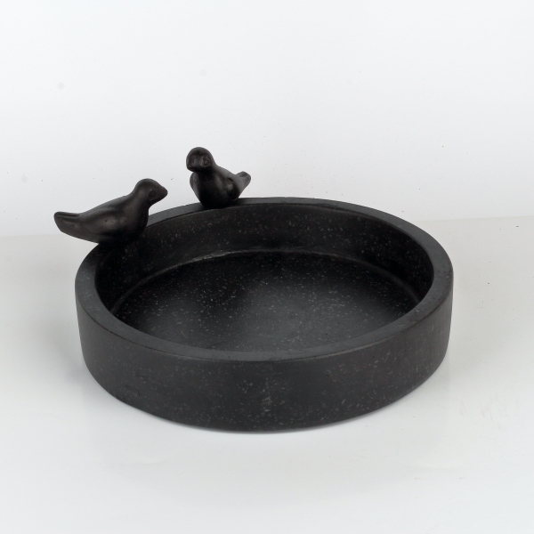 Pítko pre vonkajšie vtáky granitové čierne 30,1cm