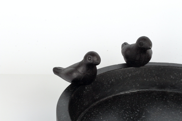 Pítko pre vonkajšie vtáky granitové čierne 30,1cm