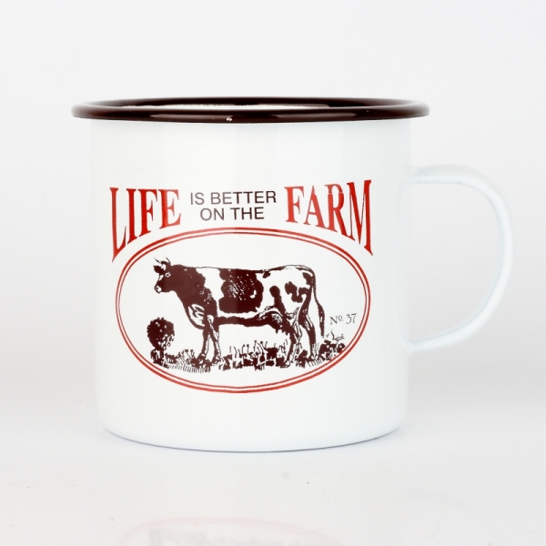 Plecháček Life is better on the farm 10cm