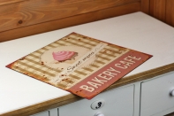 Plechová ceduľa Bakery cafe 30x30 cm