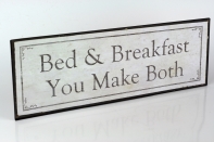 Plechová ceduľa Bed AND breakfest 35cm