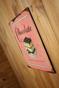 Plechová ceduľa Chocolate 30x30cm