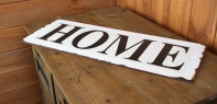 Plechová ceduľa Home 18x46cm