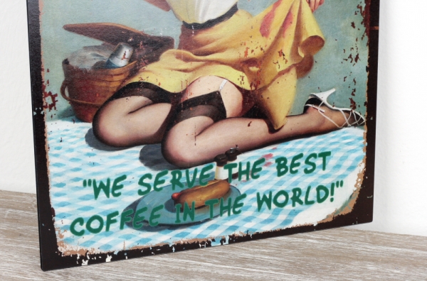 Plechová ceduľa Home made 33x25cm