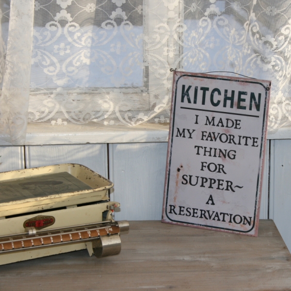 Plechová ceduľa KITCHEN 20x30cm