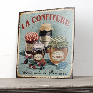Plechová ceduľa LA Confiture 30x30cm