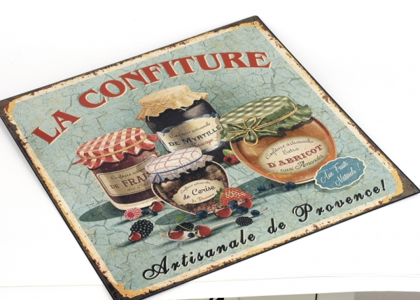 Plechová ceduľa LA Confiture 30x30cm