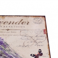 Plechová ceduľa levanduľa 30cm