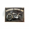 Plechová ceduľa pre motorkárov 25x33cm