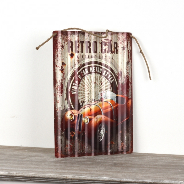 Plechová ceduľa RETRO CAR 40x29cm