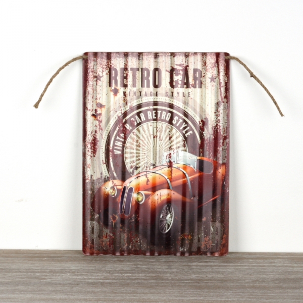 Plechová ceduľa RETRO CAR 40x29cm