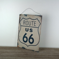 Plechová ceduľa ROUTE 66 24x32cm