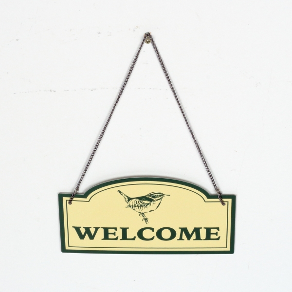 Plechová ceduľa Welcome