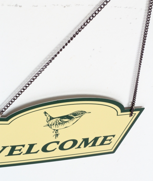 Plechová ceduľa Welcome