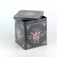 Plechová dóza Abelone dar grey 15x15x17cm