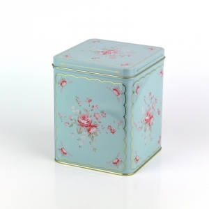 Plechová dóza Abelone pale blue 12x12x15cm