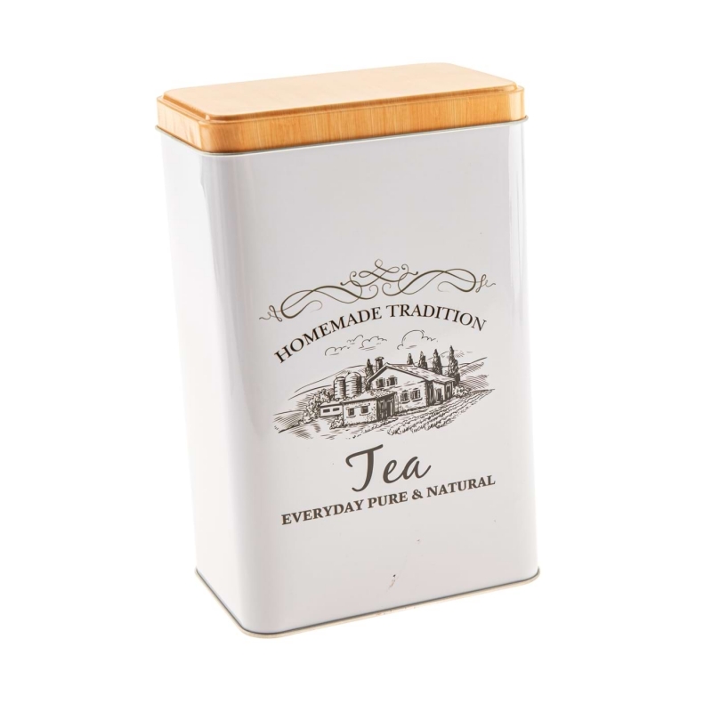 Plechová dóza na čaj Aurora Thé 12 x 19 x 7,5 cm