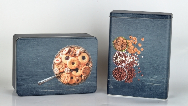 Plechová dóza na sušienky 26,5x19x8cm