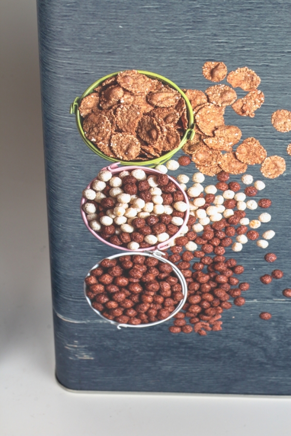 Plechová dóza na sušienky 26,5x19x8cm