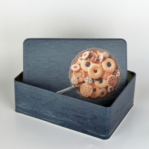 Plechová dóza retro 10x25,5x18cm