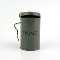 Plechová dóza s povrázkom 12x7cm