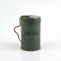 Plechová dóza s povrázkom 12x7cm