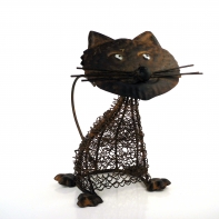 Plechová mačka 24cm