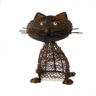 Plechová mačka 24cm