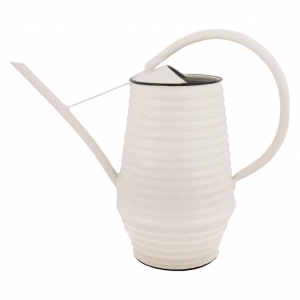 Plechová konvička na zalievanie biela 20cm