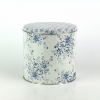 Plechová guľatá dóza Sadie blue 13,5cm