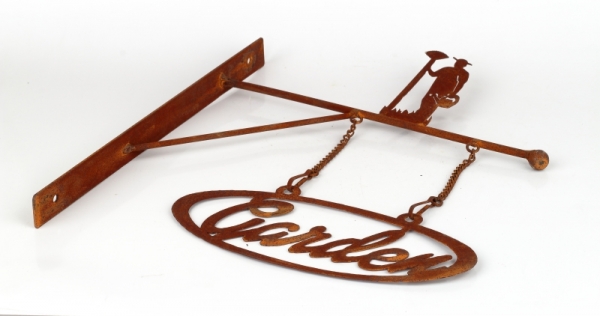 Plechová závesná ceduľa Garden 39x32cm