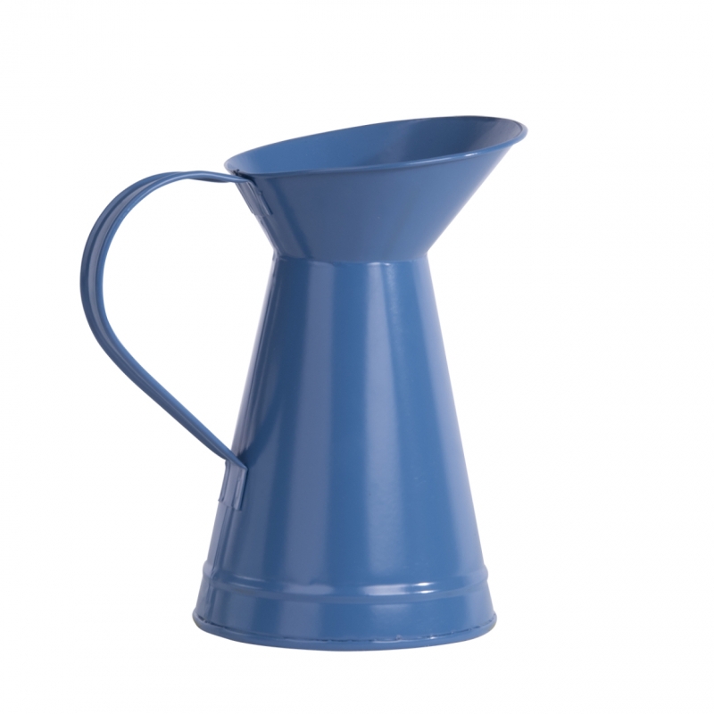 Plechový džbán kovový tmavo modrá