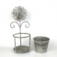 Plechový kvetináč Gerbera 41cm