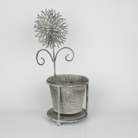 Plechový kvetináč Gerbera 41cm