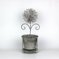 Plechový kvetináč Gerbera 41cm