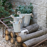 Plechový kvetináč sada 3ks