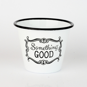 Plechový kvetináč Something good 12x15cm