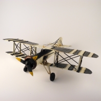 Plechový model lietadla 43x33x13cm