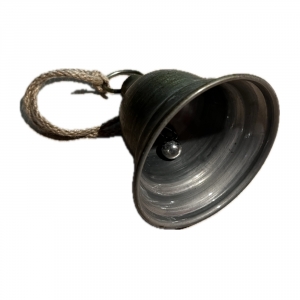 Plechový zvonček meď 11 cm