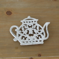 Podložka pod hrniec kanvička biela 19,7x15,5 cm