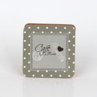 Podložka pod hrnček Café de Paris sivé 6ks 10x10cm