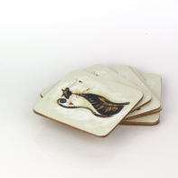 Podložka pod hrnček mačka 10x10cm (sada 6ks)