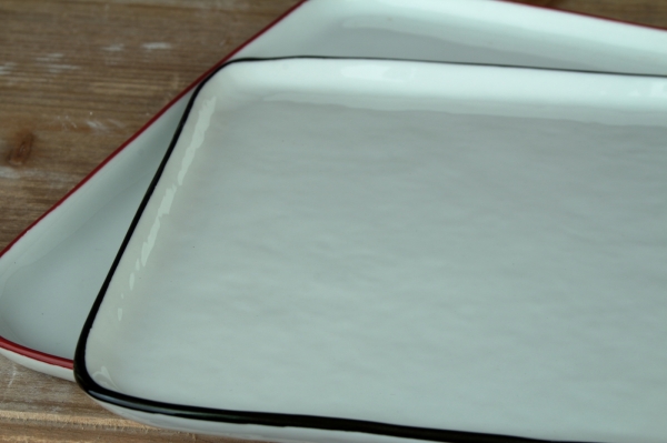 Podnos porcelánový biely