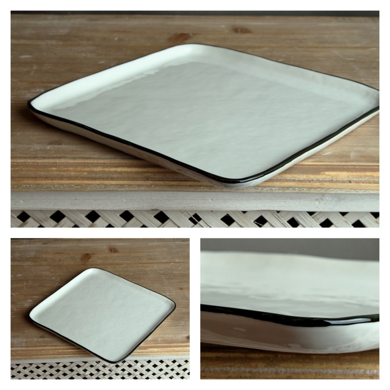 Podnos porcelánový biely